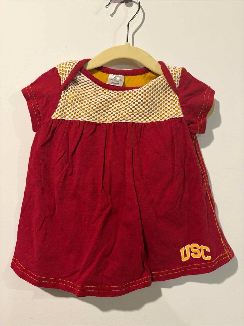 USC Trojans Infant Girl 6-12 Months Onesie Dress